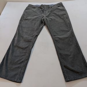 LL Bean Gray Standard Fit Corduroy Pants Mens Size 40x30.